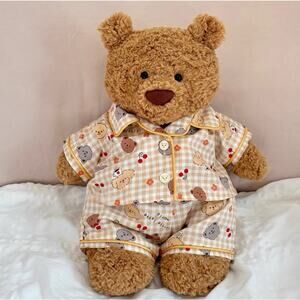 Bartholomew bear cute clothes outfits - orange sleepwear(tiny)